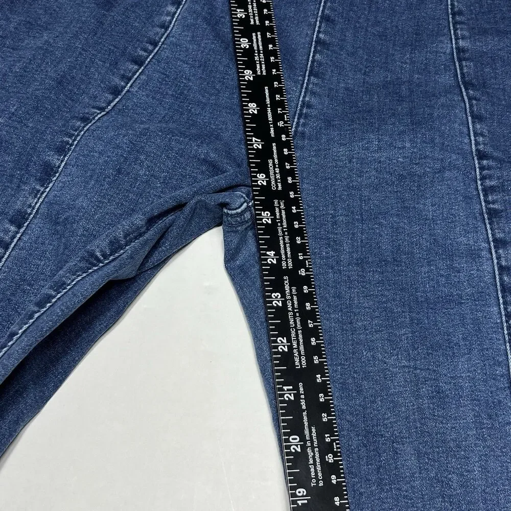 GUESS Skinny Jeans Elastic Waist Blue Stretch Denim Women's Size XL X Large - Picture 3 of 7